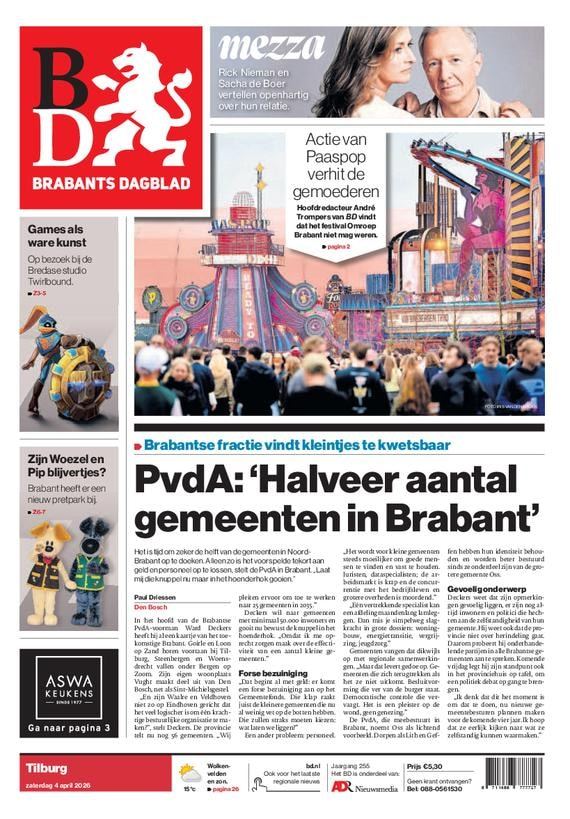 Brabants Dagblad proefabonnement cover – Regionale kranten