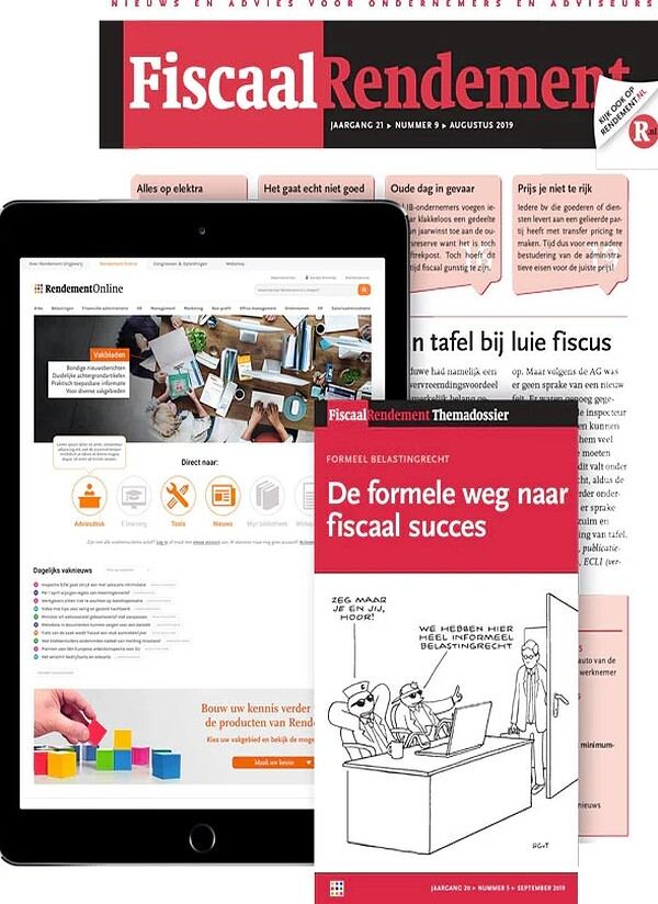 Fiscaal Rendement Professional+ proefabonnement cover