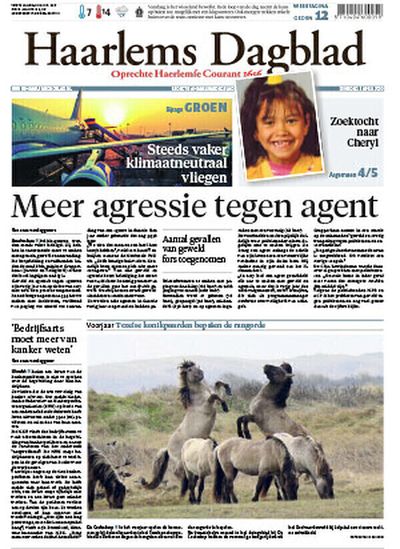 Haarlems Dagblad proefabonnement cover – Regionale kranten