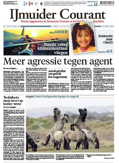 Ijmuider Courant proefabonnement cover – Regionale kranten