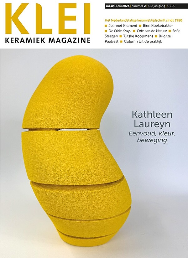 KLEI keramiek magazine proefabonnement cover – vanaf €28,00 (mei 2026)