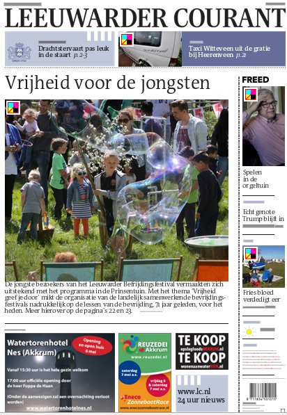 Leeuwarder Courant proefabonnement cover – vanaf €1,49 (mei 2026)