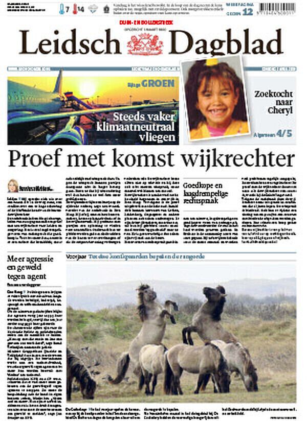 Leidsch Dagblad proefabonnement cover – Regionale kranten