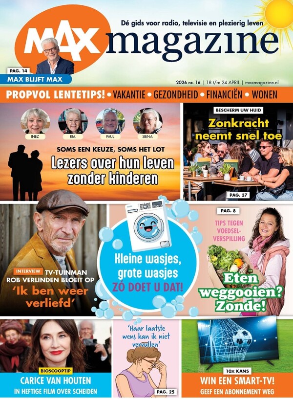 MAX Magazine proefabonnement cover – vanaf €11,00 (mei 2026)