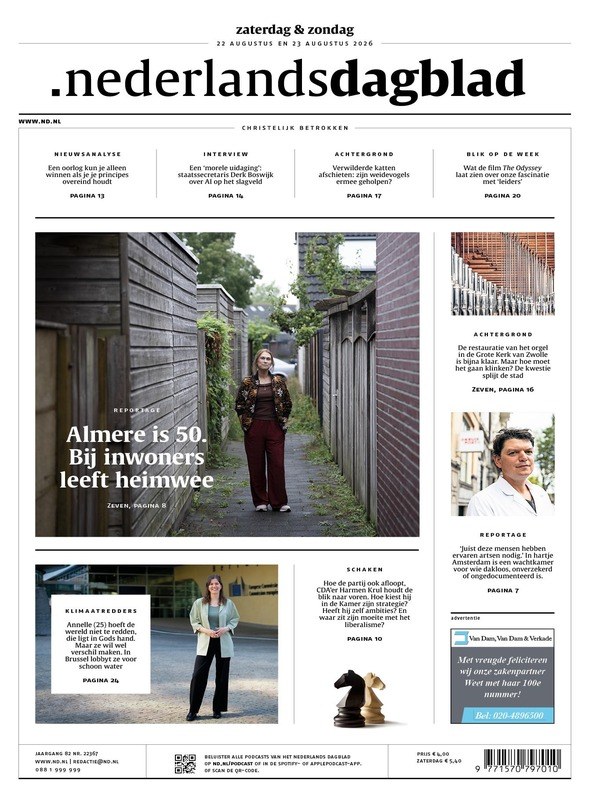 Nederlands Dagblad proefabonnement cover – vanaf €4,00 (oktober 2026)
